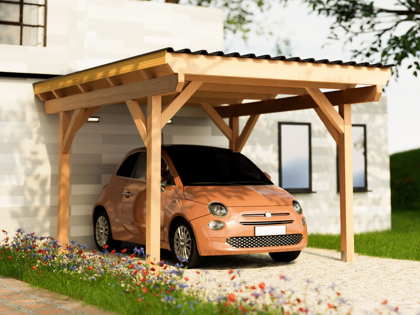 Premium Holz-Carport